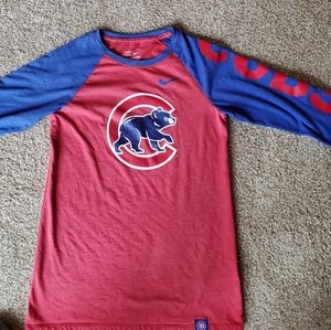 NIKE 3/4 sleeve Chicago Cubs Top